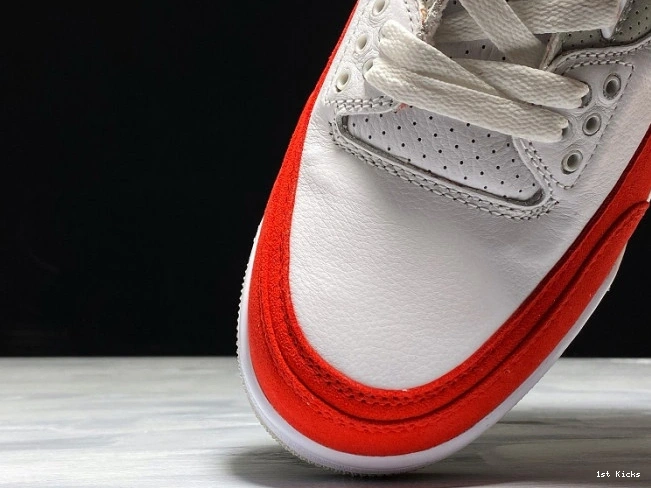 1st Kicks Shoes White Jordan Red Tinker University CJ0939-100 Retro 3 Air 0717